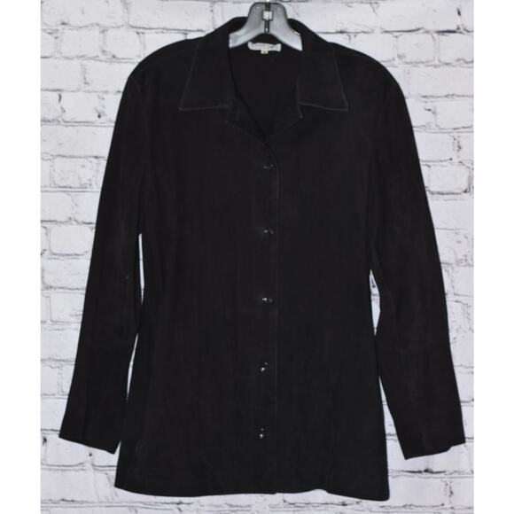 Barney's New York Black Suede Jacket Size M - Picture 2 of 6